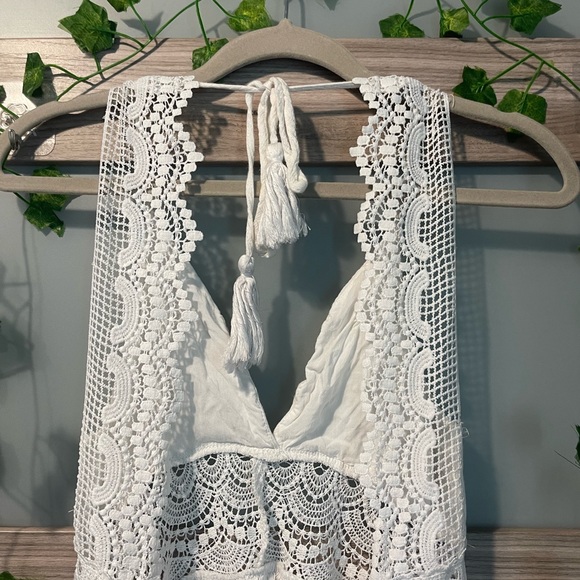 PROMESA White Lace Flowy Summer/Spring, Back design Dress - Picture 2 of 3